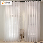DIHIN HOME Modern Princess Room White Color,Sheer Curtain, Grommet Window Curtain for Living Room ,52x63-inch,1 Panel Roman Shades Curtains Window Blinds custom curtains blackout curtains curtains for living room sheer curtains curtain fabric linen curtains kitchen curtains velvet curtains pinch pleat curtains bay window curtains outdoor curtains pleated curtains floral curtains dining room curtains kitchen valances drapes for bedroom patio curtains nursery curtains grommet curtains