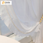 DIHIN HOME Modern Princess Room White Color,Sheer Curtain, Grommet Window Curtain for Living Room ,52x63-inch,1 Panel Roman Shades Curtains Window Blinds custom curtains blackout curtains curtains for living room sheer curtains curtain fabric linen curtains kitchen curtains velvet curtains pinch pleat curtains bay window curtains outdoor curtains pleated curtains floral curtains dining room curtains kitchen valances drapes for bedroom patio curtains nursery curtains grommet curtains