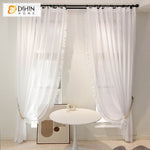 DIHIN HOME Modern Princess Room White Color,Sheer Curtain, Grommet Window Curtain for Living Room ,52x63-inch,1 Panel Roman Shades Curtains Window Blinds custom curtains blackout curtains curtains for living room sheer curtains curtain fabric linen curtains kitchen curtains velvet curtains pinch pleat curtains bay window curtains outdoor curtains pleated curtains floral curtains dining room curtains kitchen valances drapes for bedroom patio curtains nursery curtains grommet curtains