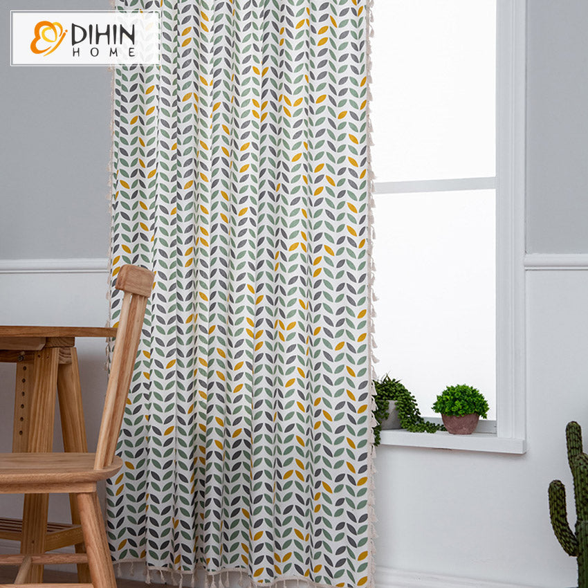 DIHIN HOME Modern Printed Geometric,Blackout Curtains Grommet Window Curtain for Living Room,52x63-inch,1 Panel Roman Shades Curtains Window Blinds custom curtains blackout curtains curtains for living room sheer curtains curtain fabric linen curtains kitchen curtains velvet curtains pinch pleat curtains bay window curtains outdoor curtains pleated curtains floral curtains dining room curtains kitchen valances drapes for bedroom patio curtains nursery curtains grommet curtains