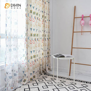 DIHIN HOME Modern Printing Alphabet Blackout Curtains ,Blackout Grommet Window Curtain for Living Room ,52x63-inch,1 Panel Roman Shades Curtains Window Blinds custom curtains blackout curtains curtains for living room sheer curtains curtain fabric linen curtains kitchen curtains velvet curtains pinch pleat curtains bay window curtains outdoor curtains pleated curtains floral curtains dining room curtains kitchen valances drapes for bedroom patio curtains nursery curtains grommet curtains