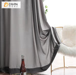 DIHIN HOME Modern Pure Grey Sheer Curtains,Half Blackout Grommet Window Curtain for Living Room ,52x63-inch,1 Panel Roman Shades Curtains Window Blinds custom curtains blackout curtains curtains for living room sheer curtains curtain fabric linen curtains kitchen curtains velvet curtains pinch pleat curtains bay window curtains outdoor curtains pleated curtains floral curtains dining room curtains kitchen valances drapes for bedroom patio curtains nursery curtains grommet curtains