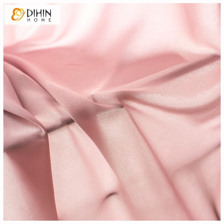 DIHIN HOME Modern Pure Pink Sheer Curtains,Half Blackout Grommet Window Curtain for Living Room ,52x63-inch,1 Panel Roman Shades Curtains Window Blinds custom curtains blackout curtains curtains for living room sheer curtains curtain fabric linen curtains kitchen curtains velvet curtains pinch pleat curtains bay window curtains outdoor curtains pleated curtains floral curtains dining room curtains kitchen valances drapes for bedroom patio curtains nursery curtains grommet curtains