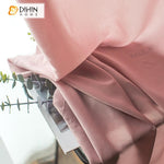 DIHIN HOME Modern Pure Pink Sheer Curtains,Half Blackout Grommet Window Curtain for Living Room ,52x63-inch,1 Panel Roman Shades Curtains Window Blinds custom curtains blackout curtains curtains for living room sheer curtains curtain fabric linen curtains kitchen curtains velvet curtains pinch pleat curtains bay window curtains outdoor curtains pleated curtains floral curtains dining room curtains kitchen valances drapes for bedroom patio curtains nursery curtains grommet curtains