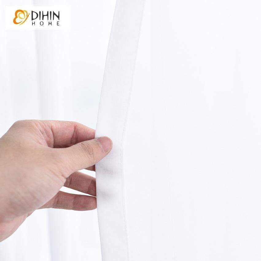 DIHIN HOME Modern Pure White Color Day Curtain ,Sheer Curtain, Grommet Window Curtain for Living Room ,52x63-inch,1 Panel Roman Shades Curtains Window Blinds custom curtains blackout curtains curtains for living room sheer curtains curtain fabric linen curtains kitchen curtains velvet curtains pinch pleat curtains bay window curtains outdoor curtains pleated curtains floral curtains dining room curtains kitchen valances drapes for bedroom patio curtains nursery curtains grommet curtains