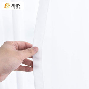 DIHIN HOME Modern Pure White Color Day Curtain ,Sheer Curtain, Grommet Window Curtain for Living Room ,52x63-inch,1 Panel Roman Shades Curtains Window Blinds custom curtains blackout curtains curtains for living room sheer curtains curtain fabric linen curtains kitchen curtains velvet curtains pinch pleat curtains bay window curtains outdoor curtains pleated curtains floral curtains dining room curtains kitchen valances drapes for bedroom patio curtains nursery curtains grommet curtains