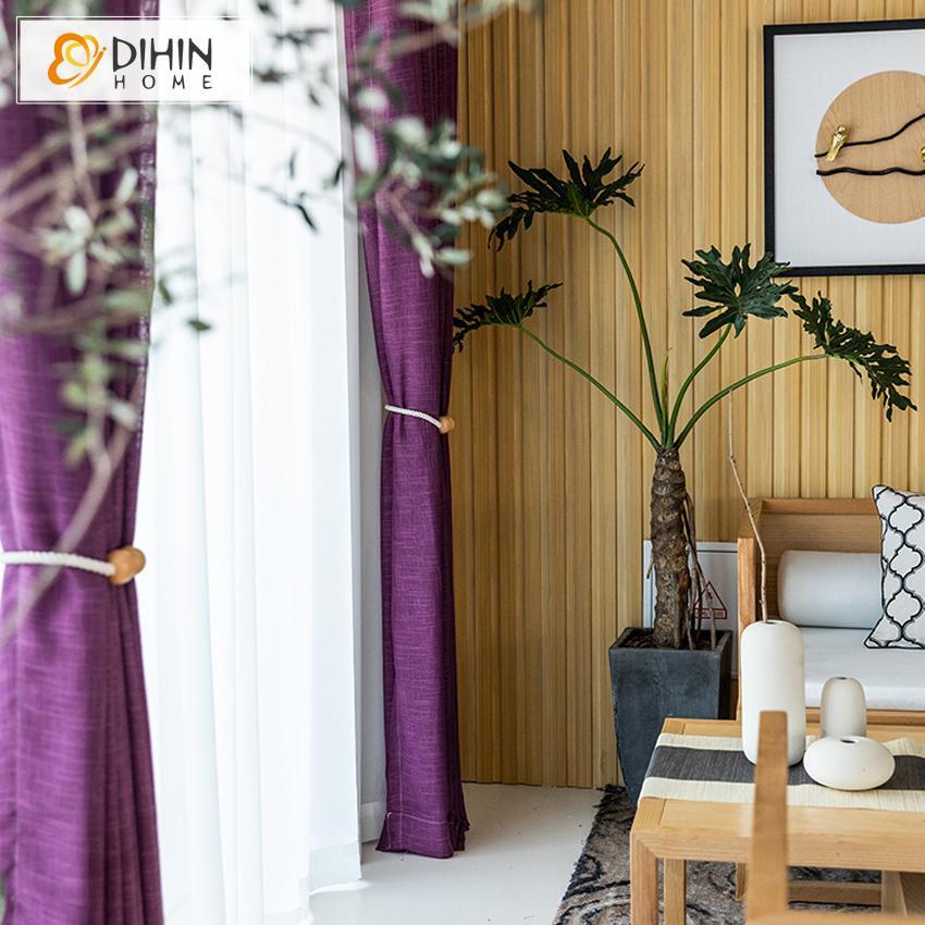 DIHIN HOME Modern Purple Day Curtain ,Sheer Curtain, Grommet Window Curtain for Living Room ,52x63-inch,1 Panel Roman Shades Curtains Window Blinds custom curtains blackout curtains curtains for living room sheer curtains curtain fabric linen curtains kitchen curtains velvet curtains pinch pleat curtains bay window curtains outdoor curtains pleated curtains floral curtains dining room curtains kitchen valances drapes for bedroom patio curtains nursery curtains grommet curtains