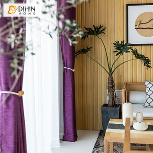 DIHIN HOME Modern Purple Day Curtain ,Sheer Curtain, Grommet Window Curtain for Living Room ,52x63-inch,1 Panel Roman Shades Curtains Window Blinds custom curtains blackout curtains curtains for living room sheer curtains curtain fabric linen curtains kitchen curtains velvet curtains pinch pleat curtains bay window curtains outdoor curtains pleated curtains floral curtains dining room curtains kitchen valances drapes for bedroom patio curtains nursery curtains grommet curtains