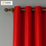 DIHIN HOME Modern Red Color Curtains,Blackout Grommet Window Curtain for Living Room ,52x63-inch,1 Panel Roman Shades Curtains Window Blinds custom curtains blackout curtains curtains for living room sheer curtains curtain fabric linen curtains kitchen curtains velvet curtains pinch pleat curtains bay window curtains outdoor curtains pleated curtains floral curtains dining room curtains kitchen valances drapes for bedroom patio curtains nursery curtains grommet curtains