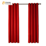 DIHIN HOME Modern Red Color Curtains,Blackout Grommet Window Curtain for Living Room ,52x63-inch,1 Panel Roman Shades Curtains Window Blinds custom curtains blackout curtains curtains for living room sheer curtains curtain fabric linen curtains kitchen curtains velvet curtains pinch pleat curtains bay window curtains outdoor curtains pleated curtains floral curtains dining room curtains kitchen valances drapes for bedroom patio curtains nursery curtains grommet curtains