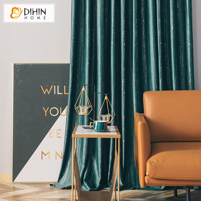 DIHIN HOME Modern Retro Green Abstraction Jacquard,Blackout Curtains Grommet Window Curtain for Living Room ,52x63-inch,1 Panel Roman Shades Curtains Window Blinds custom curtains blackout curtains curtains for living room sheer curtains curtain fabric linen curtains kitchen curtains velvet curtains pinch pleat curtains bay window curtains outdoor curtains pleated curtains floral curtains dining room curtains kitchen valances drapes for bedroom patio curtains nursery curtains grommet curtains