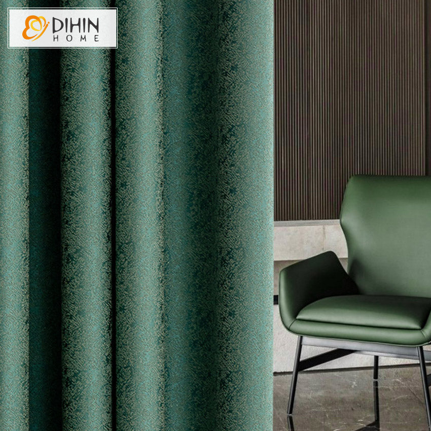 DIHIN HOME Modern Retro Green Color,Blackout Curtains Grommet Window Curtain for Living Room,52x63-inch,1 Panel Roman Shades Curtains Window Blinds custom curtains blackout curtains curtains for living room sheer curtains curtain fabric linen curtains kitchen curtains velvet curtains pinch pleat curtains bay window curtains outdoor curtains pleated curtains floral curtains dining room curtains kitchen valances drapes for bedroom patio curtains nursery curtains grommet curtains