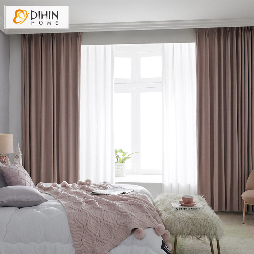 DIHIN HOME Modern Rubber Pink Color Velvet,Blackout Grommet Window Curtain for Living Room ,52x63-inch,1 Panel Roman Shades Curtains Window Blinds custom curtains blackout curtains curtains for living room sheer curtains curtain fabric linen curtains kitchen curtains velvet curtains pinch pleat curtains bay window curtains outdoor curtains pleated curtains floral curtains dining room curtains kitchen valances drapes for bedroom patio curtains nursery curtains grommet curtains
