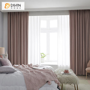 DIHIN HOME Modern Rubber Pink Color Velvet,Blackout Grommet Window Curtain for Living Room ,52x63-inch,1 Panel Roman Shades Curtains Window Blinds custom curtains blackout curtains curtains for living room sheer curtains curtain fabric linen curtains kitchen curtains velvet curtains pinch pleat curtains bay window curtains outdoor curtains pleated curtains floral curtains dining room curtains kitchen valances drapes for bedroom patio curtains nursery curtains grommet curtains