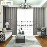 DIHIN HOME Modern Scenery Embroidered Curtain,Blackout Curtains Grommet Window Curtain for Living Room ,52x90-inch,1 Panel Roman Shades Curtains Window Blinds custom curtains blackout curtains curtains for living room sheer curtains curtain fabric linen curtains kitchen curtains velvet curtains pinch pleat curtains bay window curtains outdoor curtains pleated curtains floral curtains dining room curtains kitchen valances drapes for bedroom patio curtains nursery curtains grommet curtains