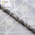 DIHIN HOME Modern Silver-gray High-precision Geometric Curtains,Blackout Grommet Window Curtain for Living Room ,52x63-inch,1 Panel Roman Shades Curtains Window Blinds custom curtains blackout curtains curtains for living room sheer curtains curtain fabric linen curtains kitchen curtains velvet curtains pinch pleat curtains bay window curtains outdoor curtains pleated curtains floral curtains dining room curtains kitchen valances drapes for bedroom patio curtains nursery curtains grommet curtains