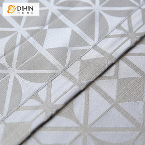 DIHIN HOME Modern Silver-gray High-precision Geometric Curtains,Blackout Grommet Window Curtain for Living Room ,52x63-inch,1 Panel Roman Shades Curtains Window Blinds custom curtains blackout curtains curtains for living room sheer curtains curtain fabric linen curtains kitchen curtains velvet curtains pinch pleat curtains bay window curtains outdoor curtains pleated curtains floral curtains dining room curtains kitchen valances drapes for bedroom patio curtains nursery curtains grommet curtains