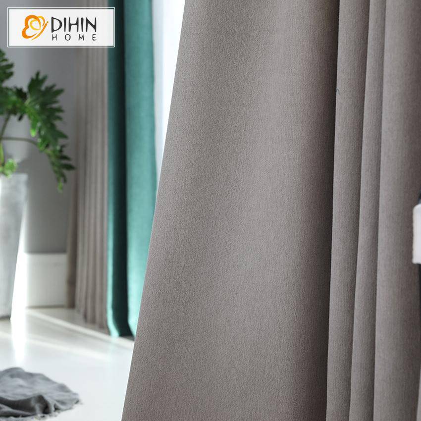 DIHIN HOME Modern Simple 2 Colors Customized Curtains,Blackout Grommet Window Curtain for Living Room ,52x63-inch,1 Panel Roman Shades Curtains Window Blinds custom curtains blackout curtains curtains for living room sheer curtains curtain fabric linen curtains kitchen curtains velvet curtains pinch pleat curtains bay window curtains outdoor curtains pleated curtains floral curtains dining room curtains kitchen valances drapes for bedroom patio curtains nursery curtains grommet curtains
