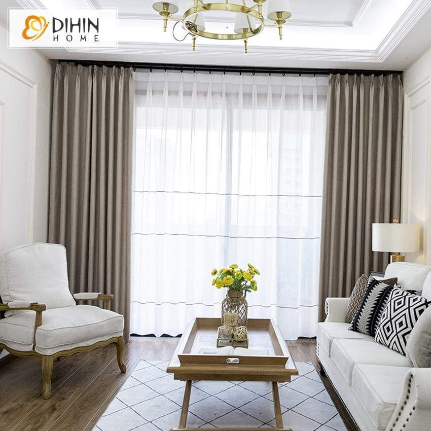DIHIN HOME Modern Simple Blackout Curtains，Blackout Grommet Window Curtain for Living Room ,52x63-inch,1 Panel Roman Shades Curtains Window Blinds custom curtains blackout curtains curtains for living room sheer curtains curtain fabric linen curtains kitchen curtains velvet curtains pinch pleat curtains bay window curtains outdoor curtains pleated curtains floral curtains dining room curtains kitchen valances drapes for bedroom patio curtains nursery curtains grommet curtains