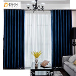 DIHIN HOME Modern Simple Blue Color Curtain Velvet Fabric Luxury Valance ,Blackout Curtains Grommet Window Curtain for Living Room ,52x84-inch,1 Panel Roman Shades Curtains Window Blinds custom curtains blackout curtains curtains for living room sheer curtains curtain fabric linen curtains kitchen curtains velvet curtains pinch pleat curtains bay window curtains outdoor curtains pleated curtains floral curtains dining room curtains kitchen valances drapes for bedroom patio curtains nursery curtains grommet 