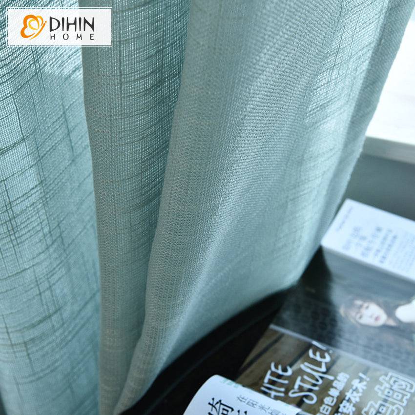 DIHIN HOME Modern Simple Cotto Linen Sheer Curtains,Blackout Grommet Window Curtain for Living Room ,52x63-inch,1 Panel Roman Shades Curtains Window Blinds custom curtains blackout curtains curtains for living room sheer curtains curtain fabric linen curtains kitchen curtains velvet curtains pinch pleat curtains bay window curtains outdoor curtains pleated curtains floral curtains dining room curtains kitchen valances drapes for bedroom patio curtains nursery curtains grommet curtains
