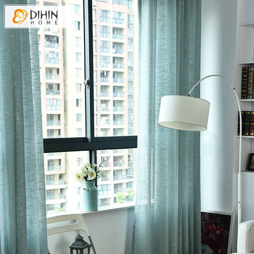 DIHIN HOME Modern Simple Cotto Linen Sheer Curtains,Blackout Grommet Window Curtain for Living Room ,52x63-inch,1 Panel Roman Shades Curtains Window Blinds custom curtains blackout curtains curtains for living room sheer curtains curtain fabric linen curtains kitchen curtains velvet curtains pinch pleat curtains bay window curtains outdoor curtains pleated curtains floral curtains dining room curtains kitchen valances drapes for bedroom patio curtains nursery curtains grommet curtains