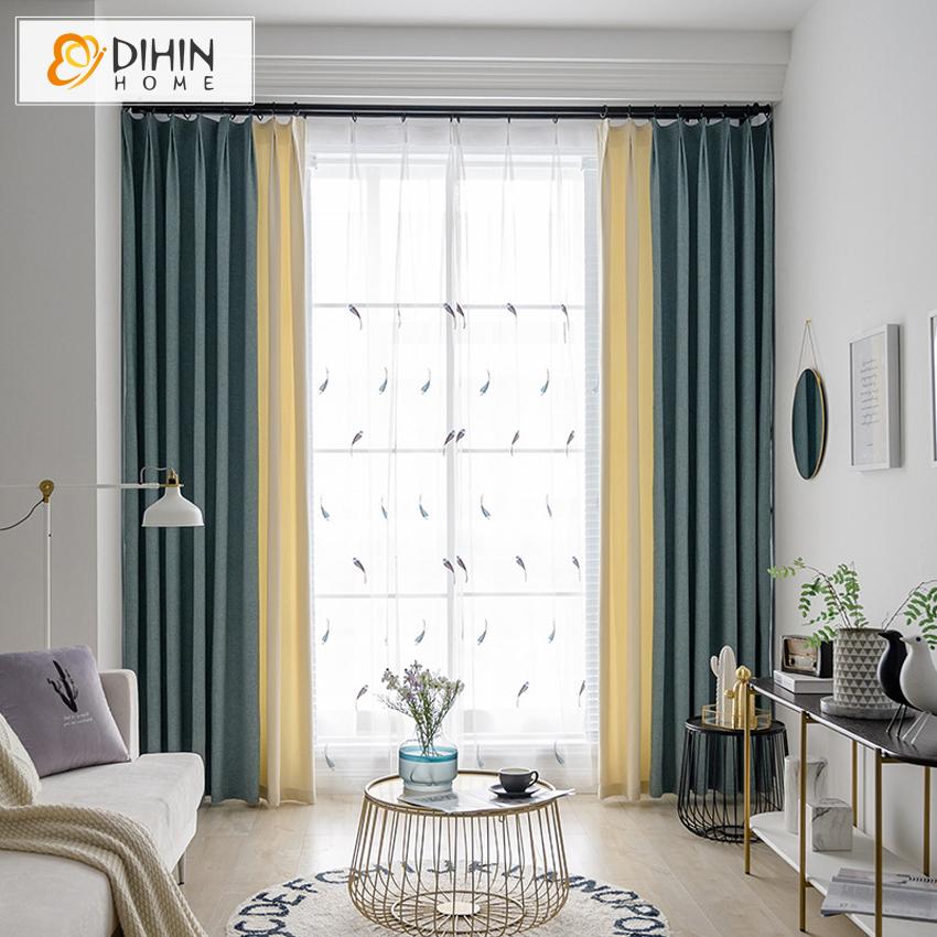 DIHIN HOME Modern Simple Curtains,Blackout Grommet Window Curtain for Living Room ,52x63-inch,1 Panel Roman Shades Curtains Window Blinds custom curtains blackout curtains curtains for living room sheer curtains curtain fabric linen curtains kitchen curtains velvet curtains pinch pleat curtains bay window curtains outdoor curtains pleated curtains floral curtains dining room curtains kitchen valances drapes for bedroom patio curtains nursery curtains grommet curtains