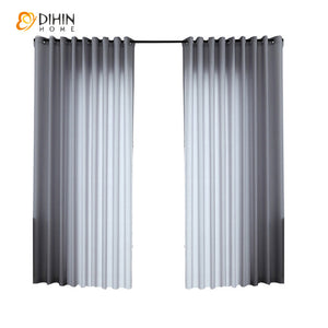 DIHIN HOME Modern Simple Grey Sheer Curtain,Grommet Window Curtain for Living Room ,52x63-inch,1 Panel Roman Shades Curtains Window Blinds custom curtains blackout curtains curtains for living room sheer curtains curtain fabric linen curtains kitchen curtains velvet curtains pinch pleat curtains bay window curtains outdoor curtains pleated curtains floral curtains dining room curtains kitchen valances drapes for bedroom patio curtains nursery curtains grommet curtains