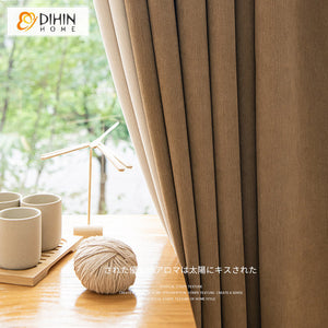 DIHIN HOME Modern Simple Thickening Coffee Color,Blackout Grommet Window Curtain for Living Room ,52x63-inch,1 Panel Roman Shades Curtains Window Blinds custom curtains blackout curtains curtains for living room sheer curtains curtain fabric linen curtains kitchen curtains velvet curtains pinch pleat curtains bay window curtains outdoor curtains pleated curtains floral curtains dining room curtains kitchen valances drapes for bedroom patio curtains nursery curtains grommet curtains