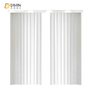 DIHIN HOME Modern Simple White Sheer Curtain,Grommet Window Curtain for Living Room ,52x63-inch,1 Panel Roman Shades Curtains Window Blinds custom curtains blackout curtains curtains for living room sheer curtains curtain fabric linen curtains kitchen curtains velvet curtains pinch pleat curtains bay window curtains outdoor curtains pleated curtains floral curtains dining room curtains kitchen valances drapes for bedroom patio curtains nursery curtains grommet curtains