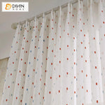 DIHIN HOME Modern Small Dots Embroidered,Sheer Curtain, Grommet Window Curtain for Living Room ,52x63-inch,1 Panel Roman Shades Curtains Window Blinds custom curtains blackout curtains curtains for living room sheer curtains curtain fabric linen curtains kitchen curtains velvet curtains pinch pleat curtains bay window curtains outdoor curtains pleated curtains floral curtains dining room curtains kitchen valances drapes for bedroom patio curtains nursery curtains grommet curtains