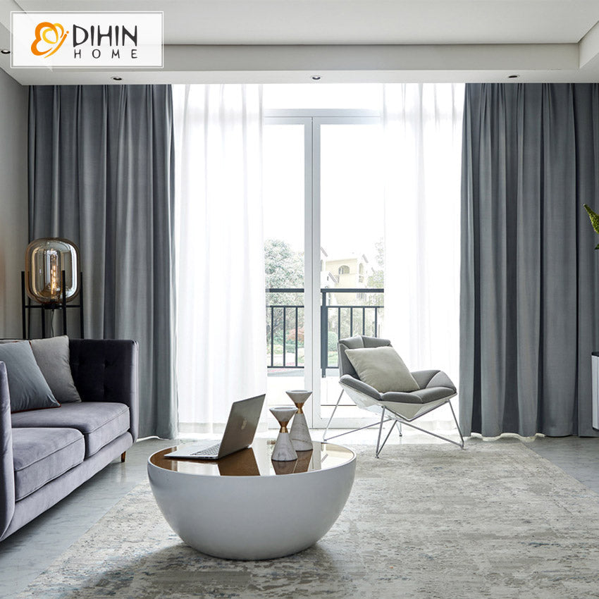 DIHIN HOME Modern Smoke Grey Color Velvet,Blackout Grommet Window Curtain for Living Room ,52x63-inch,1 Panel Roman Shades Curtains Window Blinds custom curtains blackout curtains curtains for living room sheer curtains curtain fabric linen curtains kitchen curtains velvet curtains pinch pleat curtains bay window curtains outdoor curtains pleated curtains floral curtains dining room curtains kitchen valances drapes for bedroom patio curtains nursery curtains grommet curtains