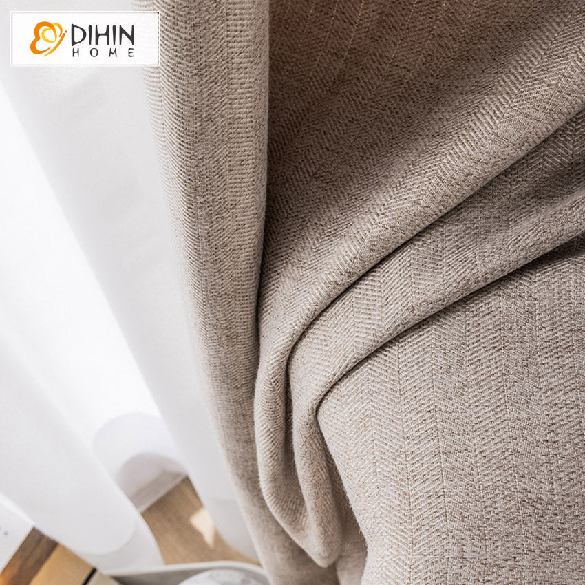 DIHIN HOME Modern Solid Color Cotton Linen Cloth,Blackout Grommet Window Curtain for Living Room ,52x63-inch,1 Panel Roman Shades Curtains Window Blinds custom curtains blackout curtains curtains for living room sheer curtains curtain fabric linen curtains kitchen curtains velvet curtains pinch pleat curtains bay window curtains outdoor curtains pleated curtains floral curtains dining room curtains kitchen valances drapes for bedroom patio curtains nursery curtains grommet curtains