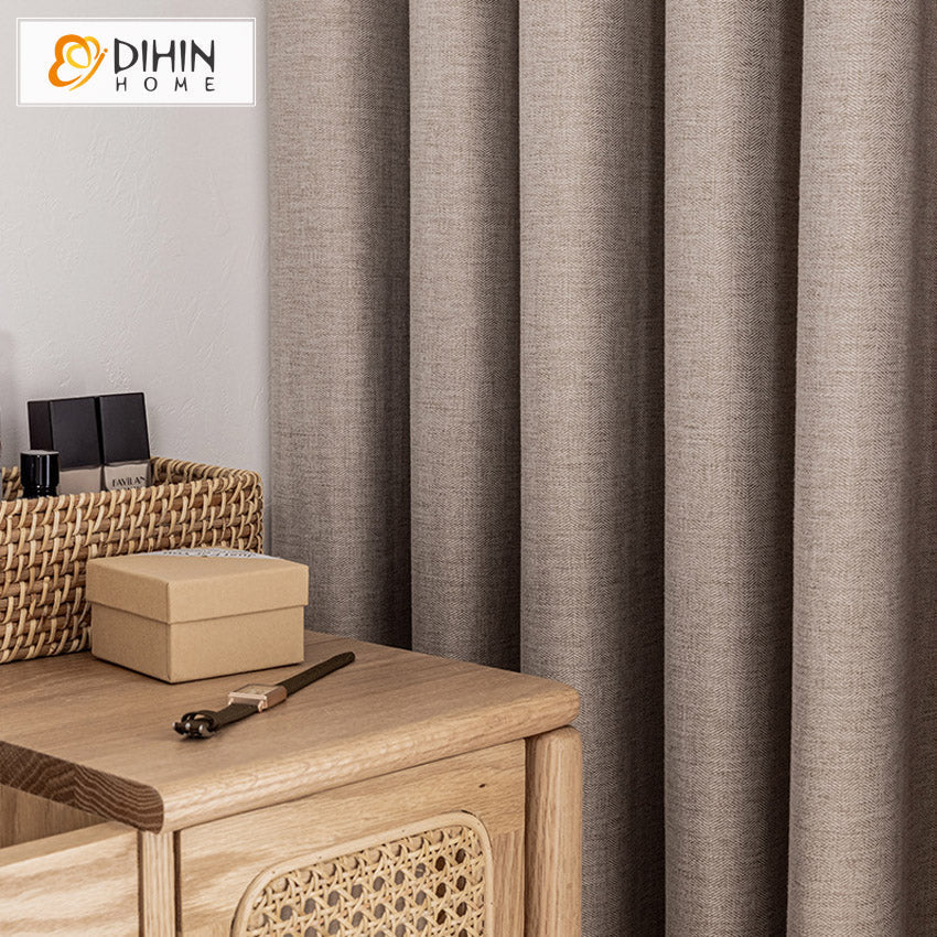 DIHIN HOME Modern Solid Color Cotton Linen Cloth,Blackout Grommet Window Curtain for Living Room ,52x63-inch,1 Panel Roman Shades Curtains Window Blinds custom curtains blackout curtains curtains for living room sheer curtains curtain fabric linen curtains kitchen curtains velvet curtains pinch pleat curtains bay window curtains outdoor curtains pleated curtains floral curtains dining room curtains kitchen valances drapes for bedroom patio curtains nursery curtains grommet curtains