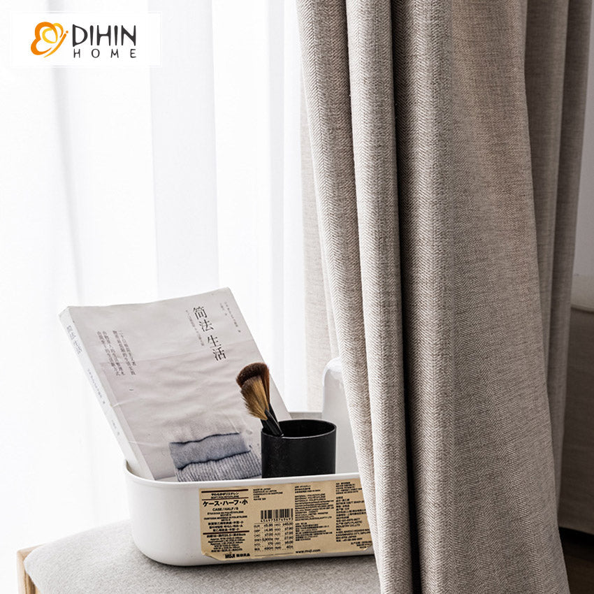 DIHIN HOME Modern Solid Color Cotton Linen Cloth,Blackout Grommet Window Curtain for Living Room ,52x63-inch,1 Panel Roman Shades Curtains Window Blinds custom curtains blackout curtains curtains for living room sheer curtains curtain fabric linen curtains kitchen curtains velvet curtains pinch pleat curtains bay window curtains outdoor curtains pleated curtains floral curtains dining room curtains kitchen valances drapes for bedroom patio curtains nursery curtains grommet curtains