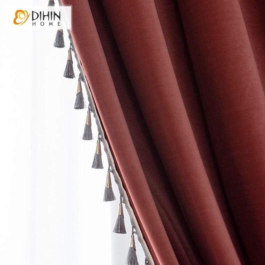 DIHIN HOME Modern Solid Color Curtains,Blackout Grommet Window Curtain for Living Room ,52x63-inch,1 Panel Roman Shades Curtains Window Blinds custom curtains blackout curtains curtains for living room sheer curtains curtain fabric linen curtains kitchen curtains velvet curtains pinch pleat curtains bay window curtains outdoor curtains pleated curtains floral curtains dining room curtains kitchen valances drapes for bedroom patio curtains nursery curtains grommet curtains