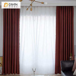 DIHIN HOME Modern Solid Color Curtains,Blackout Grommet Window Curtain for Living Room ,52x63-inch,1 Panel Roman Shades Curtains Window Blinds custom curtains blackout curtains curtains for living room sheer curtains curtain fabric linen curtains kitchen curtains velvet curtains pinch pleat curtains bay window curtains outdoor curtains pleated curtains floral curtains dining room curtains kitchen valances drapes for bedroom patio curtains nursery curtains grommet curtains
