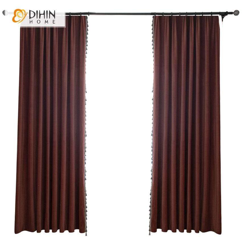 DIHIN HOME Modern Solid Color Curtains,Blackout Grommet Window Curtain for Living Room ,52x63-inch,1 Panel Roman Shades Curtains Window Blinds custom curtains blackout curtains curtains for living room sheer curtains curtain fabric linen curtains kitchen curtains velvet curtains pinch pleat curtains bay window curtains outdoor curtains pleated curtains floral curtains dining room curtains kitchen valances drapes for bedroom patio curtains nursery curtains grommet curtains