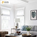 DIHIN HOME Modern Solid White Printed Roman Shades ,Easy Install Washable Curtains ,Customized Window Curtain Drape, 24"W X 64"H Roman Shades Curtains Window Blinds custom curtains blackout curtains curtains for living room sheer curtains curtain fabric linen curtains kitchen curtains velvet curtains pinch pleat curtains bay window curtains outdoor curtains pleated curtains floral curtains dining room curtains kitchen valances drapes for bedroom patio curtains nursery curtains grommet curtains