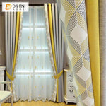 DIHIN HOME Modern Spliced Geometric Printed,Blackout Grommet Window Curtain for Living Room ,52x63-inch,1 Panel Roman Shades Curtains Window Blinds custom curtains blackout curtains curtains for living room sheer curtains curtain fabric linen curtains kitchen curtains velvet curtains pinch pleat curtains bay window curtains outdoor curtains pleated curtains floral curtains dining room curtains kitchen valances drapes for bedroom patio curtains nursery curtains grommet curtains