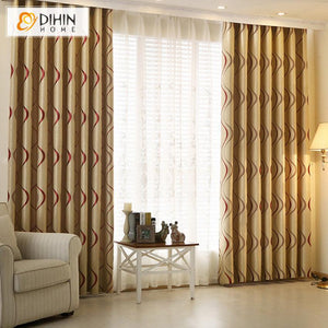 DIHIN HOME Modern Striped Blackout Curtains,Blackout Grommet Window Curtain for Living Room ,52x63-inch,1 Panel Roman Shades Curtains Window Blinds custom curtains blackout curtains curtains for living room sheer curtains curtain fabric linen curtains kitchen curtains velvet curtains pinch pleat curtains bay window curtains outdoor curtains pleated curtains floral curtains dining room curtains kitchen valances drapes for bedroom patio curtains nursery curtains grommet curtains