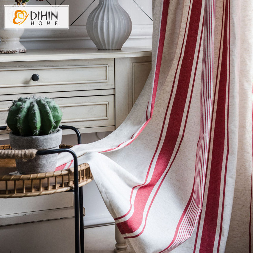 DIHIN HOME Modern Striped,Blackout Grommet Window Curtain for Living Room ,52x63-inch,1 Panel Roman Shades Curtains Window Blinds custom curtains blackout curtains curtains for living room sheer curtains curtain fabric linen curtains kitchen curtains velvet curtains pinch pleat curtains bay window curtains outdoor curtains pleated curtains floral curtains dining room curtains kitchen valances drapes for bedroom patio curtains nursery curtains grommet curtains