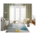 DIHIN HOME Modern Striped Coloful Curtains，Blackout Grommet Window Curtain for Living Room ,52x63-inch,1 Panel Roman Shades Curtains Window Blinds custom curtains blackout curtains curtains for living room sheer curtains curtain fabric linen curtains kitchen curtains velvet curtains pinch pleat curtains bay window curtains outdoor curtains pleated curtains floral curtains dining room curtains kitchen valances drapes for bedroom patio curtains nursery curtains grommet curtains