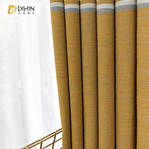 DIHIN HOME Modern Striped Cotton Linen Curtains ,Blackout Grommet Window Curtain for Living Room ,52x63-inch,1 Panel Roman Shades Curtains Window Blinds custom curtains blackout curtains curtains for living room sheer curtains curtain fabric linen curtains kitchen curtains velvet curtains pinch pleat curtains bay window curtains outdoor curtains pleated curtains floral curtains dining room curtains kitchen valances drapes for bedroom patio curtains nursery curtains grommet curtains