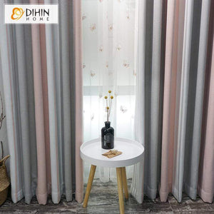 DIHIN HOME Modern Striped Curtains，Blackout Grommet Window Curtain for Living Room ,52x63-inch,1 Panel Roman Shades Curtains Window Blinds custom curtains blackout curtains curtains for living room sheer curtains curtain fabric linen curtains kitchen curtains velvet curtains pinch pleat curtains bay window curtains outdoor curtains pleated curtains floral curtains dining room curtains kitchen valances drapes for bedroom patio curtains nursery curtains grommet curtains