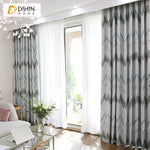 DIHIN HOME Modern Striped Curtains High Precision Jacquard,Blackout Grommet Window Curtain for Living Room ,52x63-inch,1 Panel Roman Shades Curtains Window Blinds custom curtains blackout curtains curtains for living room sheer curtains curtain fabric linen curtains kitchen curtains velvet curtains pinch pleat curtains bay window curtains outdoor curtains pleated curtains floral curtains dining room curtains kitchen valances drapes for bedroom patio curtains nursery curtains grommet curtains