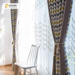 DIHIN HOME Modern Striped Spliced Curtains，Blackout Grommet Window Curtain for Living Room ,52x63-inch,1 Panel Roman Shades Curtains Window Blinds custom curtains blackout curtains curtains for living room sheer curtains curtain fabric linen curtains kitchen curtains velvet curtains pinch pleat curtains bay window curtains outdoor curtains pleated curtains floral curtains dining room curtains kitchen valances drapes for bedroom patio curtains nursery curtains grommet curtains