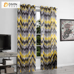 DIHIN HOME Modern Striped Waves Printed Curtains ,Blackout Grommet Window Curtain for Living Room ,52x63-inch,1 Panel Roman Shades Curtains Window Blinds custom curtains blackout curtains curtains for living room sheer curtains curtain fabric linen curtains kitchen curtains velvet curtains pinch pleat curtains bay window curtains outdoor curtains pleated curtains floral curtains dining room curtains kitchen valances drapes for bedroom patio curtains nursery curtains grommet curtains
