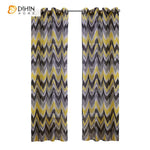 DIHIN HOME Modern Striped Waves Printed Curtains ,Blackout Grommet Window Curtain for Living Room ,52x63-inch,1 Panel Roman Shades Curtains Window Blinds custom curtains blackout curtains curtains for living room sheer curtains curtain fabric linen curtains kitchen curtains velvet curtains pinch pleat curtains bay window curtains outdoor curtains pleated curtains floral curtains dining room curtains kitchen valances drapes for bedroom patio curtains nursery curtains grommet curtains