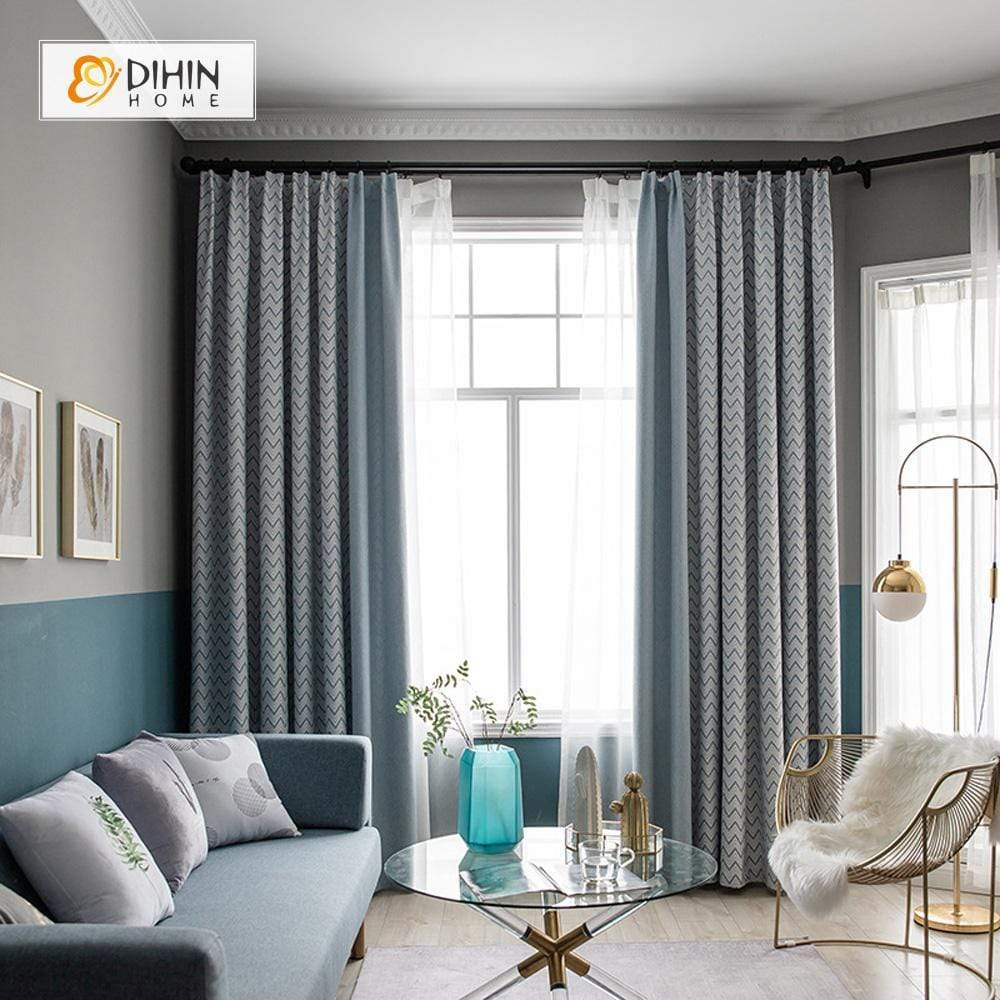 DIHIN HOME Modern Stripes Printed Spliced Curtains，Blackout Grommet Window Curtain for Living Room ,52x63-inch,1 Panel Roman Shades Curtains Window Blinds custom curtains blackout curtains curtains for living room sheer curtains curtain fabric linen curtains kitchen curtains velvet curtains pinch pleat curtains bay window curtains outdoor curtains pleated curtains floral curtains dining room curtains kitchen valances drapes for bedroom patio curtains nursery curtains grommet curtains